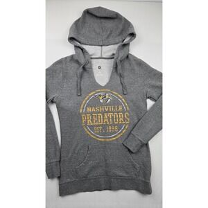 Nashville Predators NHL Womens Gray Pullover Hoodie Sweatshirt‎ S/P